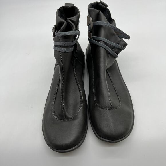 Women Ankle Boots Low Heel Slip on Comfortable Booties Black Size 9.5US /41CN - Picture 5 of 12
